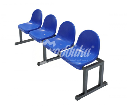 Трибуна однорядная мобильная на 4 места «Сингл-4»