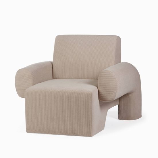 Кресло Debra цвет молочный