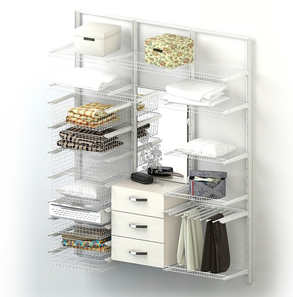 Система хранения Messina, металлик серебристый (серый)