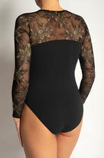 9107 боди "Черный с золотом"