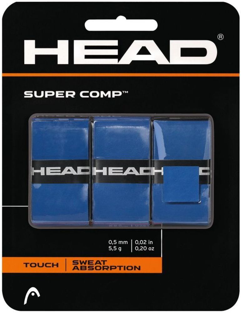 Теннисные намотки Head Super Comp blue 3P