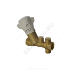 Клапан балансировочный ручной латунь R206B Ду 32 G1 1/4" A Ру25 ВР Kvs=9.5м3/ч без ниппелей Giacomini R206BY016