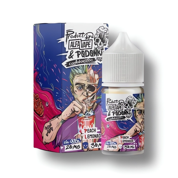 Alfa Vape &amp; Podonki - Peach Lemonade (7% nic)