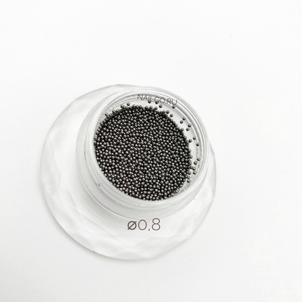 Бульонки черные металлические 0,8мм