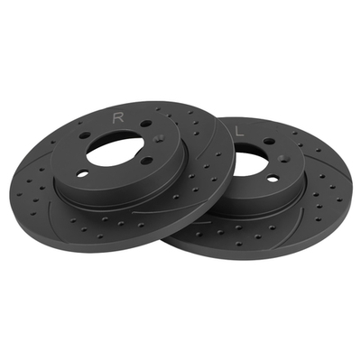 Диск тормозной передний перфорированный PRO-Line с покрытием (компл.2 шт) VW Golf III/Passat B3/B4/Caddy 96-04 /D=256mm GANZ GIJ06073S