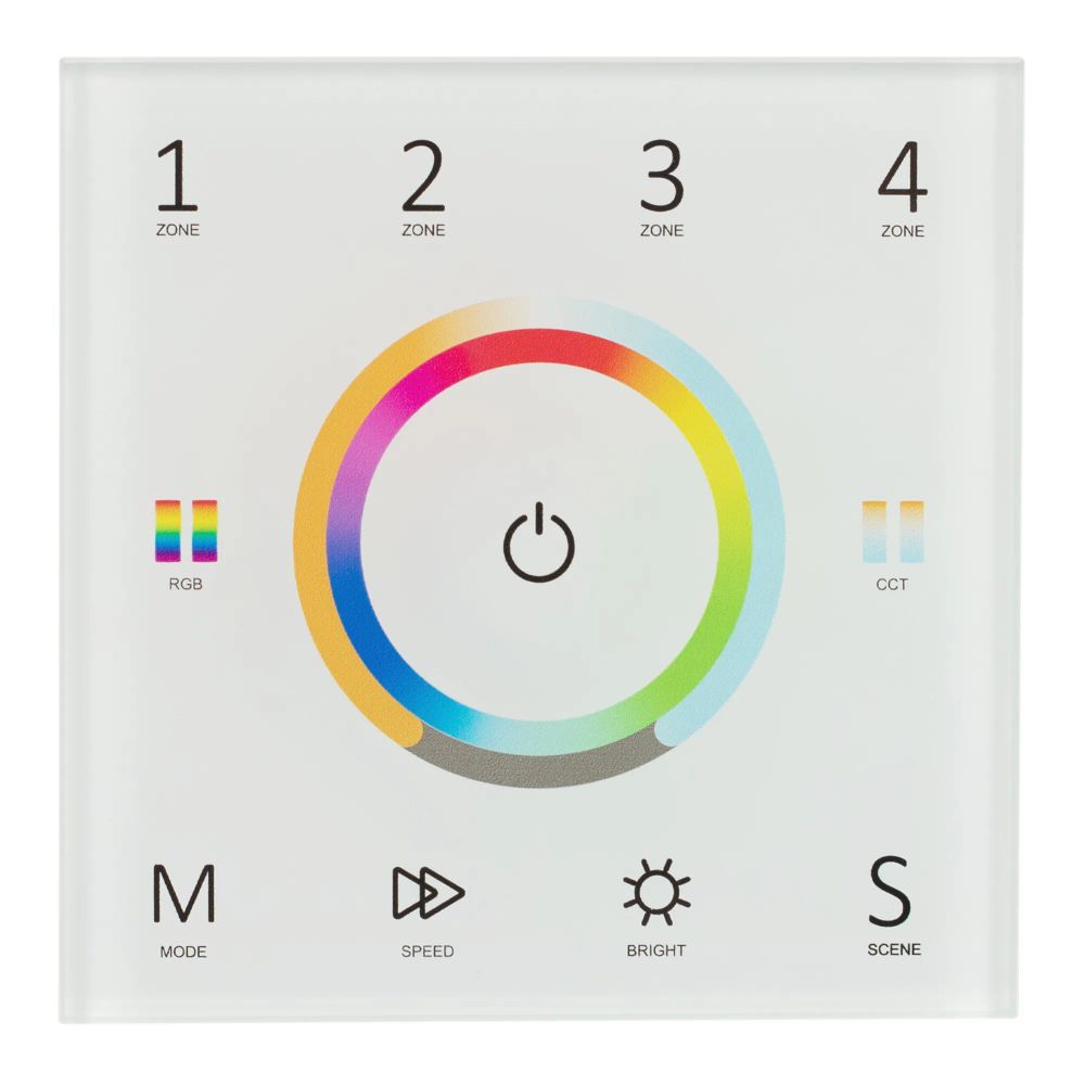 Панель Sens SMART-P67-MULTI White (230V, 4 зоны, 2.4G) (Arlight, IP20 Пластик, 5 лет) 028321