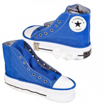 Пенал - косметичка Alingar, ткань, молния, форма-кеды, 130 х 210 мм, "Кеды", ассорти