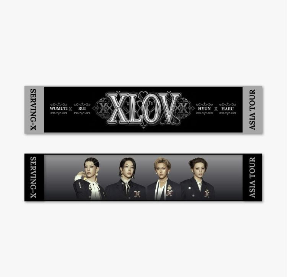 (ПРЕДЗАКАЗ) товары XLOV - Serving-X ASIA TOUR IN SEOUL OFFICIAL MD TOWEL SLOGAN
