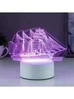 Светильник «Фрегат» LED RGB от сети 9.5×15×16 см RISALUX