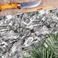 Ткань блэкаут серый милитари