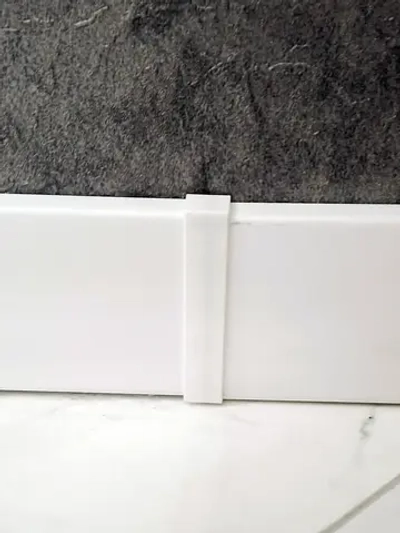 Соединитель-стык для плинтуса 100x16 мм, пластиковый - 4 шт.