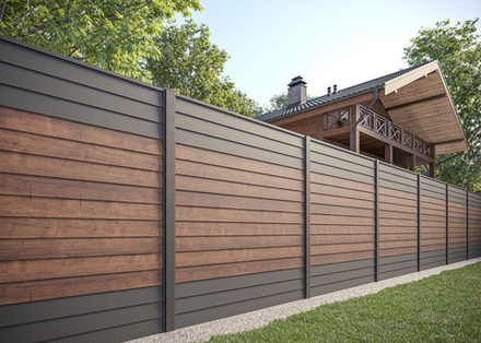 Модуль ограждения AQUASYSTEM Норвежский тис фактурный