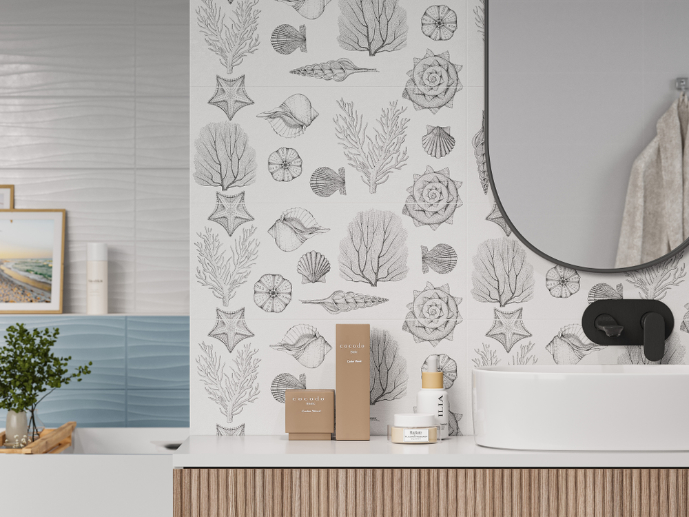 Monocolor sugar white wall 02 250х600 (1-й сорт)