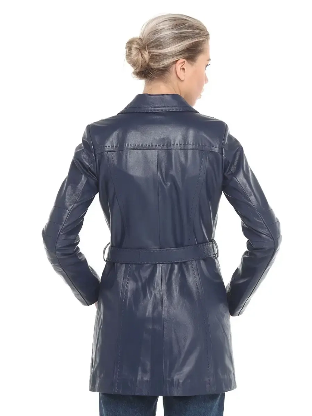 Плащ женский из натуральной кожи Турция