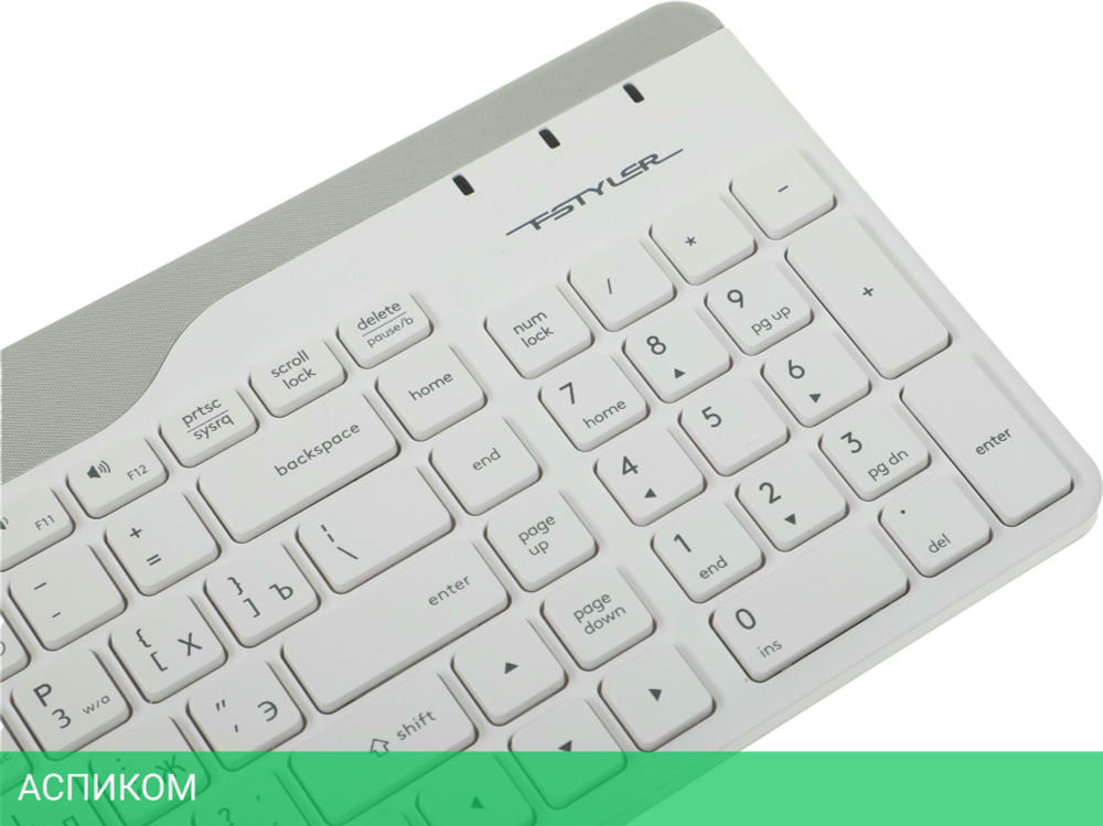 Набор периферии A4Tech Fstyler FB2535C Icy White белый/серый