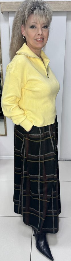 Джемпер-поло с воротником