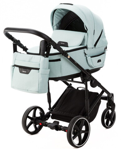 Детская коляска Adamex Zico New 2 в 1 ZN-TK27 TIP (СЕРО-ЗЕЛЕНЫЙ)