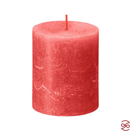 Свеча рустик Bolsius Shine 80/68 цветущий розовый - время горения 35 часов