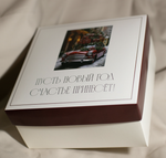 коробка 20х20х10 см БЕЛОЕ дно арт.КБ-18 "Пусть Новый год счастье принесёт!" 1 шт.