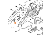 Рычаг управления дроссельной заслонкой для бензопилы STIHL MS 210, 230, 250. арт.PJ25068 FARMERTEC (STIHL 1128 182 1005)