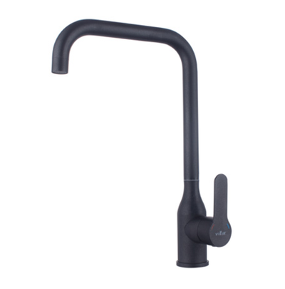 15030-C Смеситель од. для кухни выс. (НЕРЖ. ЧЕРНЫЙ) ViEiR (10/1шт)