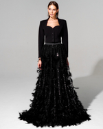 Юбка Goddess с вышивкой ручной работы