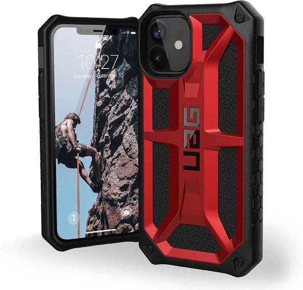 Чехол Uag Monarch для iPhone 12 mini 5.4" красный (Crimson) 112341119494