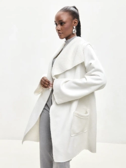 Пальто жакет демисезонное барашек