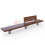 Скамейка Rail Road 01 продольная двойная