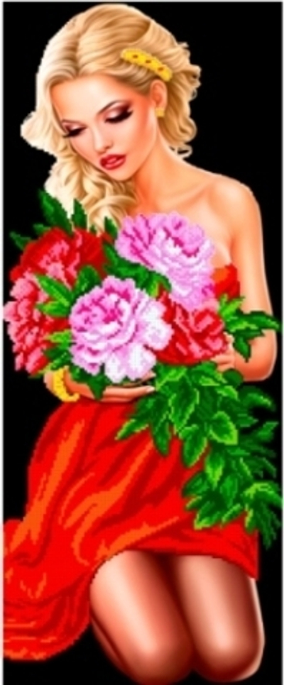 Г-6062,1 Девушка с букетом