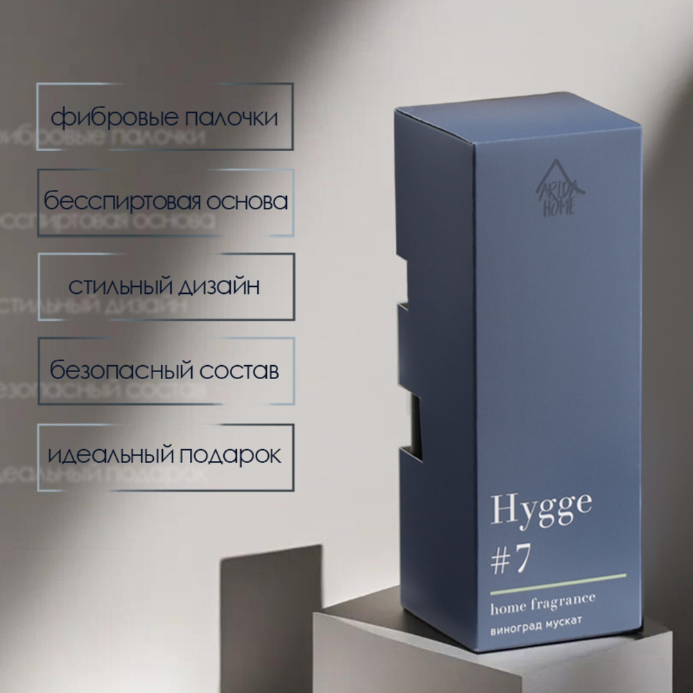 Диффузор Hygge ароматический, 50 мл, виноград мускат
