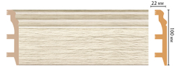Плинтус напольный Decomaster D232-1070 100х22х2400мм