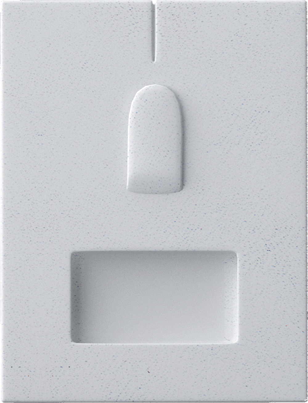 Вкладыш 08/наклонный/для кольца/язычок/окошко для бирки/прорезь для нитки