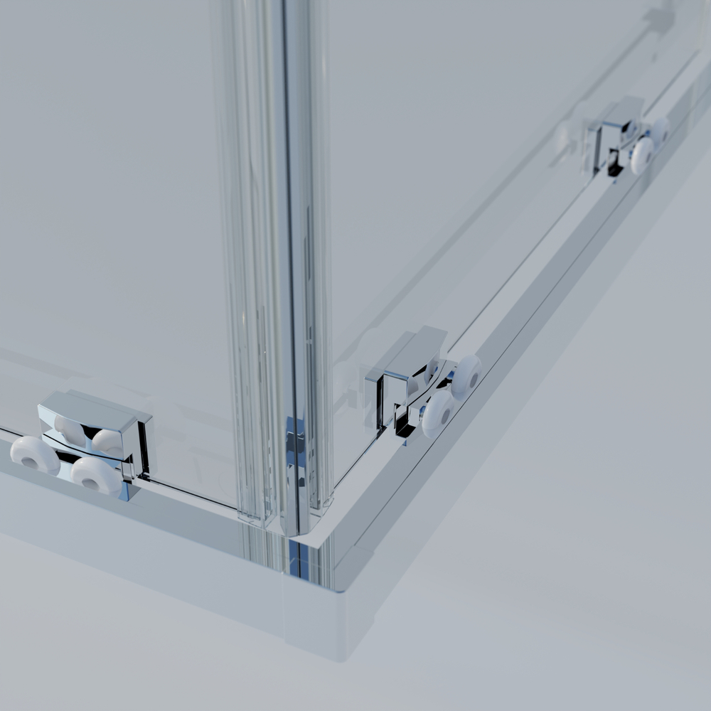 Душевой уголок Rapid-N VSS-3RN8011E10CL, (700-800)x(1000-1100), хром, стекло прозрачное