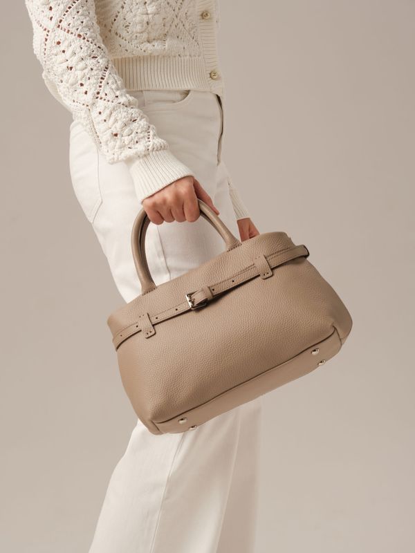 Кожаная сумка DBR Muse 31399 бежевый латте