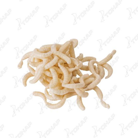 Насадка искусственная съедобная Опарыш белый (Maggot) Helios (HS-NO-M)