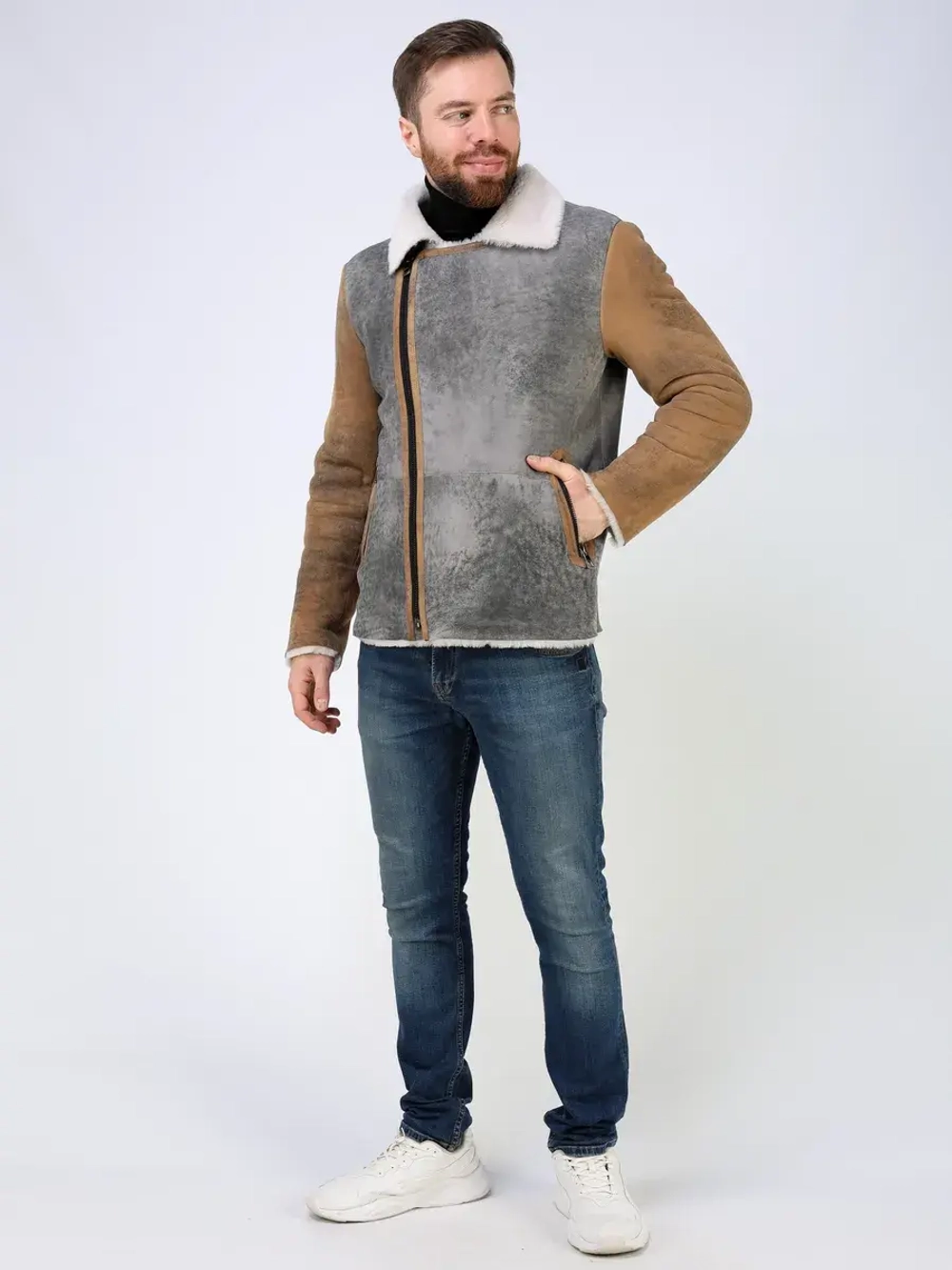 Дубленка зимняя натуральная косуха