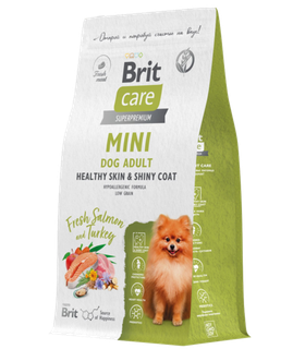 Brit Care Mini Adult Skin&Shiny Индейка 400гр.
