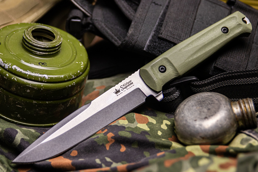 Тактический нож Delta N690 StoneWash G10 Олива