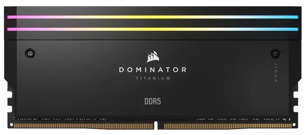 Оперативная память CORSAIR Dominator Titanium RGB, 32 Гб DDR5 (2x16 Гб), CL32, 6400 МГц, (CMP32GX5M2B6400C32)
