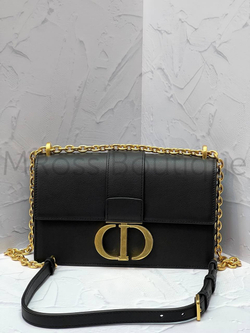 Сумка Dior 30 Montaigne (Диор) из зернистой черной кожи