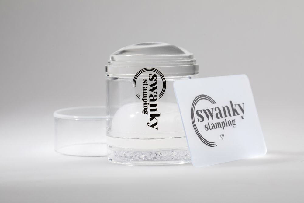 Штамп Swanky Stamping прозрачный, силиконовый, двойной, 4 см