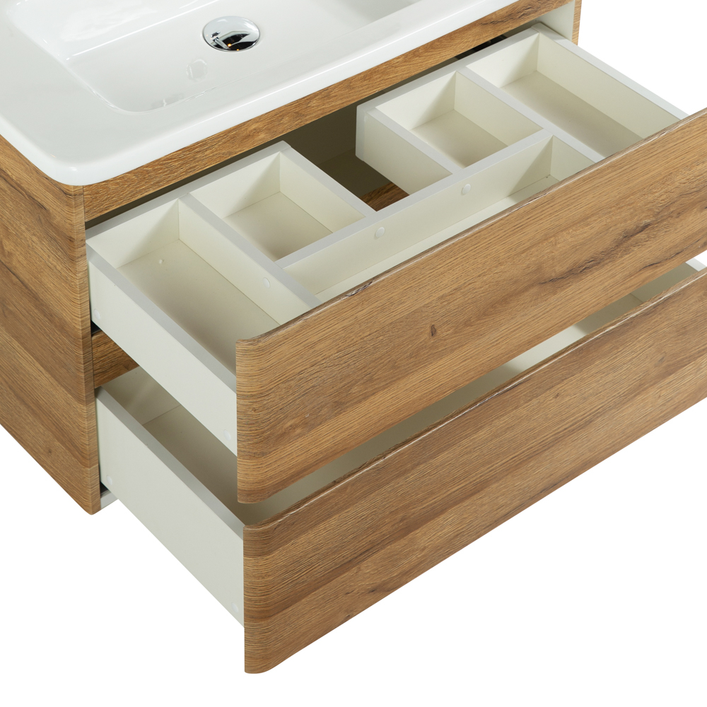 Тумба подвесная с керамической раковиной BelBagno ALBANO-CER-800-2C-SO-RR