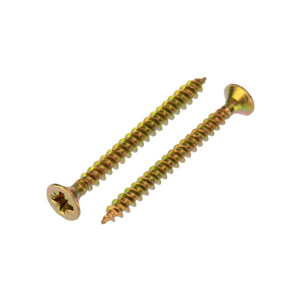 САМОРЕЗ УНИВЕРС.KRANZ 3.5Х40, ЖЕЛТ.ЦИНК, КОРОБ (200 ШТ./УП.)