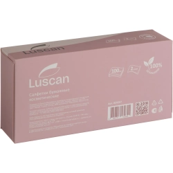 Салфетки косметические Luscan 2-слойные (100 штук в упаковке)