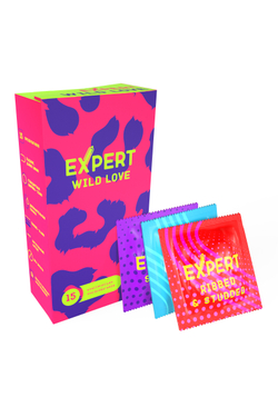 Презервативы EXPERT Wild Love, ребристые с точками, 15 шт
