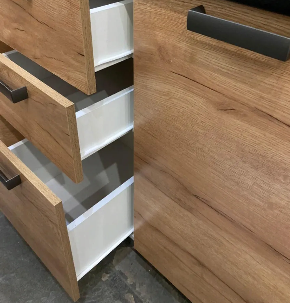 Кухня Крафт 2,0м (ЛДСП) + столешница 2,0м (черный янтарь)