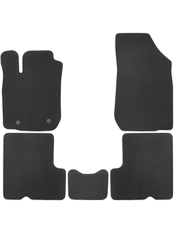 Коврики в салон для EVA RENAULT Logan (I, Ir) 2004-2015, Sandero (I) 2009-2014, LADA Largus (I, Ir) 2002-2020(черная окантовка), 5шт. EVA.B.0504102522110K