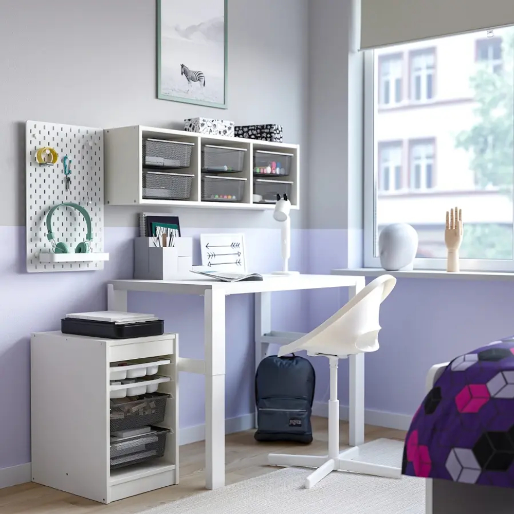 TROFAST Полка с контейнерами/поддонами ИКЕА