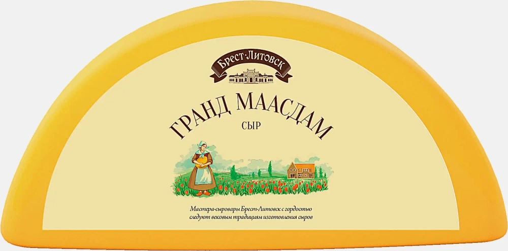Сыр Брест-Литовск Гранд Маасдам 45% весовой